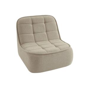 Chauffeuse bouclette texturée 1 place beige