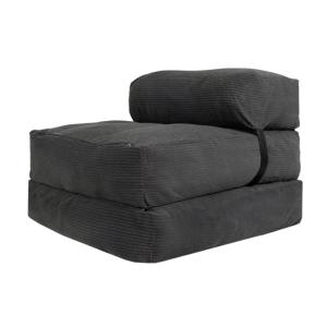 Chauffeuse déhoussable 70x190 cm gris foncé
