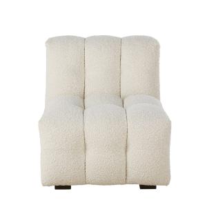 Chauffeuse nuage pour canapé modulable bouclettes écrues