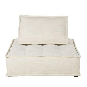 Chauffeuse pour canapé modulable beige sable