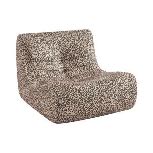 Chauffeuse tissu léopard 1 place