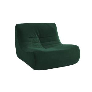 Chauffeuse velours 1 place vert
