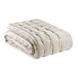 Chemin de lit uni  en coton grege 90 x 240