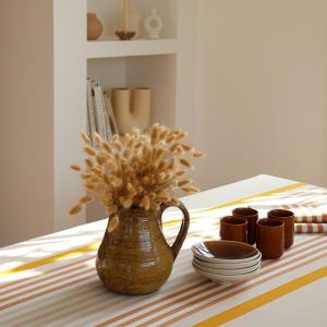 Chemin de table coton beige 50x155 cm