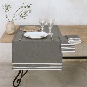 Chemin de table coton gris moyen 50x150