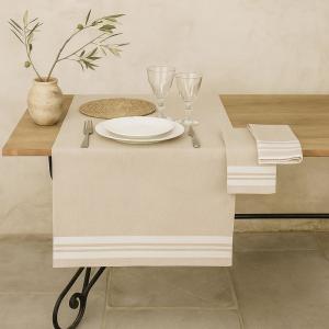Chemin de table coton lin 50x150