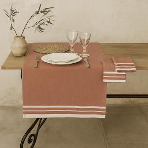 Chemin de table coton tomette 50x150