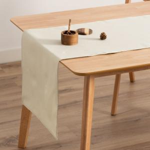 Chemin de table de Noël en coton jacquard vert olive et or…