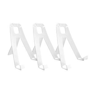 Chevalet tablette en acier blanc - Lot de 3