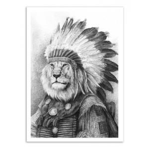 CHIEF - Affiche d'art 30 x 40 cm