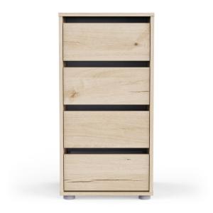 Chiffonier 4 tiroirs largeur 40 cm  39,3 x 76,3 x 39,6 cm