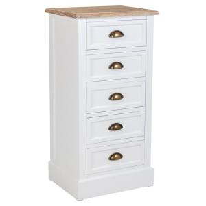 Chiffonnier blanc 45x35x90h