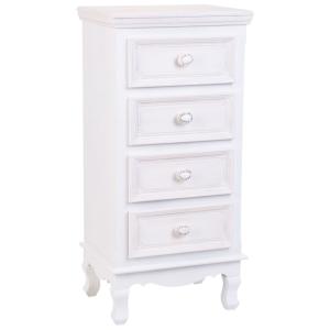 Chiffonnier en bois blanc 40x30x82