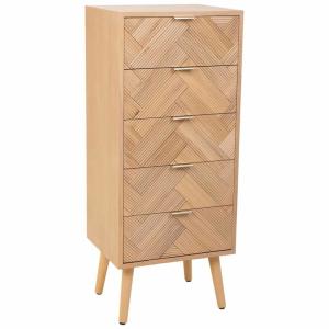 Chiffonnier en bois marron 42x34x101