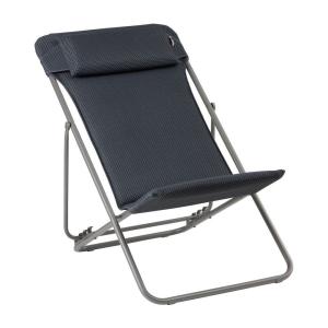 Chilienne jardin pliant multi-positions en acier gris L83xl…