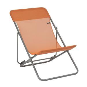 Chilienne jardin pliant multi-positions en acier orange L83…
