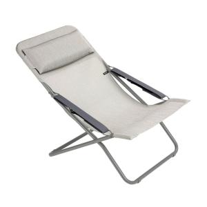 Chilienne pliante en acier gris L93xl67xH88