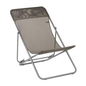 Chilienne pliante multi-positions en acier marron L83xl62xH…