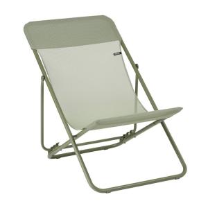 Chilienne pliante multi-positions en acier vert L83xl62xH91