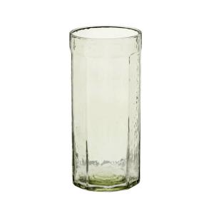 Chope en verre martelé vert sauge