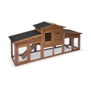 Clapier en bois pour lapin et rongeurs, 4 lapins