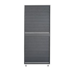Claustra en alu anthracite pour pergola
