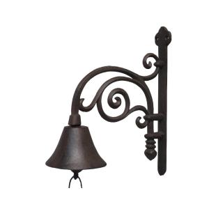 Cloche de jardin de porte ancienne en fonte marron 27 x 20.…