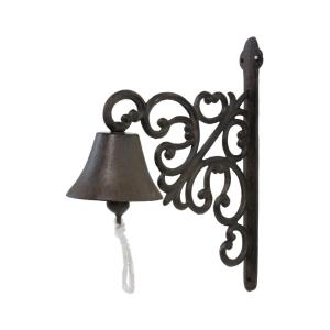 Cloche de jardin de porte ancienne en fonte marron 29 x 22…