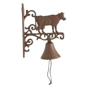 Cloche Vache Fonte Marron - Décoration d'Autrefois