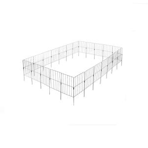 Clôture de jardin 12 pièces décorative en métal 825 x 60 cm…