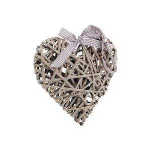 Coeur a suspendre en osier