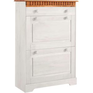 Coffre à chaussures avec 2 portes battantes 1 tiroir en pin…