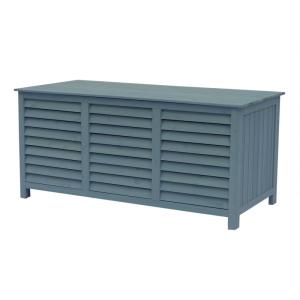 Coffre de jardin en  bleu 130 x 64 x 60 cm