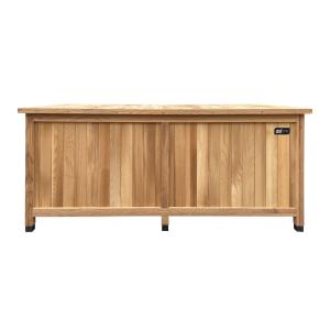 Coffre de jardin en bois brun 62x160x70cm