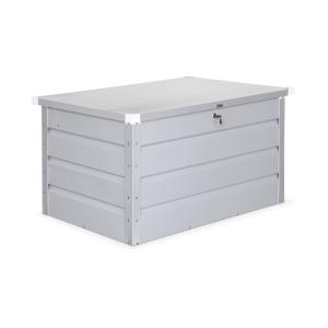 Coffre de jardin en métal 285l gris aluminium