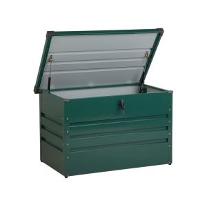 Coffre de rangement 100 cm 62 cm vert foncé