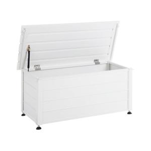 Coffre de rangement 113 cm 50 cm blanc
