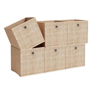 Coffres de rangement pliables lot de 6 boîtes pour étagère…