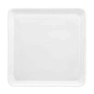 Coffret 6 assiettes plates carrées 25,5x25,5cm