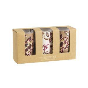 Coffret bougies lumignons parfumées (x3) en céramique rouge…