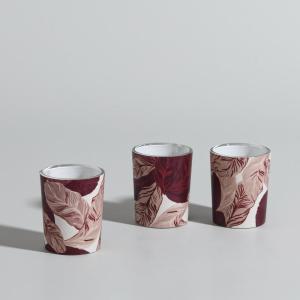 Coffret bougies lumignons parfumées (x3) en verre bordeaux…