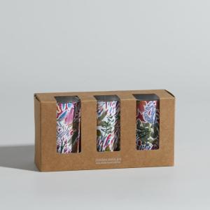 Coffret bougies lumignons parfumées (x3) en verre multicolo…