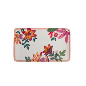 Coffret coupelle rectangle   multicolores en porcelaine