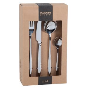 Coffret couverts (x24) en inox argenté