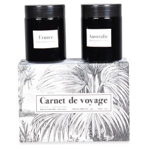 Coffret De 2 Bougies Carnet De Voyage Figuier Et Orchidée