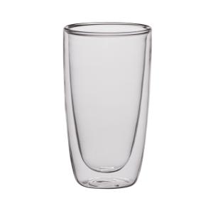 Coffret de 2 mugs 38 cl double paroi transparent en verre