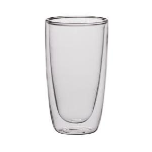 Coffret de 2 mugs 38 cl double paroi transparent en verre H…