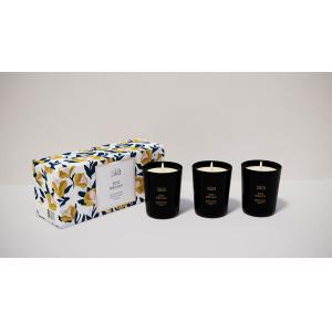 Coffret de 3 bougies parfumées bois précieux 3x70g