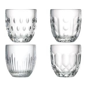 Coffret de 4 verres à eau 4 modèles assortis, TROQUET