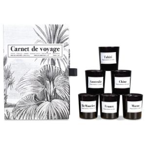 Coffret De 6 Bougies Carnet De Voyage